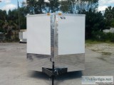 7 x 20 Enclosed TrailerRampside door