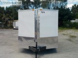 7 x 20 Enclosed TrailerRampside door