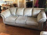 THREE COMFY MICROFIBER COUCHES