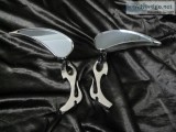 Custom Tear Drop Chrome Mirror Set