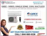 GREE &ndash LIVO SINGLE ZONE 230V DUCTLESS (FULLY INSTALLED)