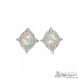 925 STERLING SILVER OPAL EARRING-DIFFERENCE