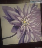 Purple Flower Art Canvass