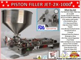 Jet-2x-1000 Double Head -Piston Filler