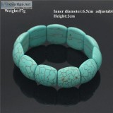 Buy this Beautiful Blue Bamboo Stone Bracelet