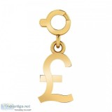 Gold Pound Charm