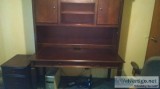 Desk whutch and matching file cabinet