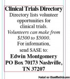 Clinical trials directory.