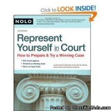 law book represent yourself in court