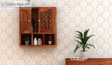 Grab big discount on wooden wall cabinets - WoodenStreet