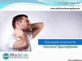 6 th best homeopathy medicines for Cervical spondylitis