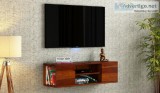 Get wall mounted tv unit online in India at WoodenStreet