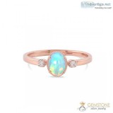 14K ROSE GOLD VERMEIL OPAL RING - SPIRIT