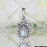 Moonstone Pendant-Ornamented Apollo-GSJ