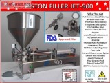 Jet-500 Single Head Air and Electric Piston Filler