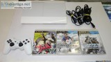 ony PlayStation 3 PS3 Slim CECH-4012 500GB Console White with ga