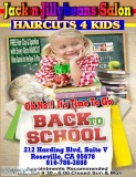 Back to School HAIRCUTS 4 Kids 916-786-3888