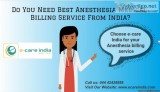 Do You Need Best Anesthesia Medical Billing Service From India