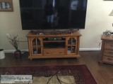 Oak tv stand