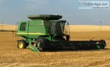 2002 John Deere 9650 Combine With 2002 John Deere 936 Draper hea