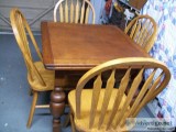 English oak antique pub table with draw leaves circa 1900 - (sai