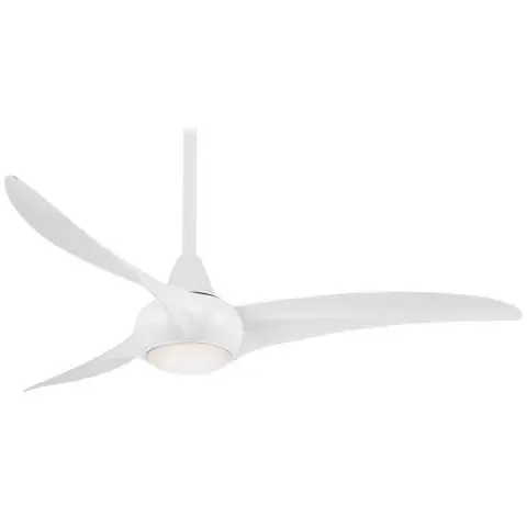 White Minka Aire Light Wave Fan