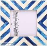 Photo Frame Chevron Herringbone Vintage Wooden Handmade