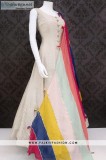 Gorgeous Off White Indian Outfit With Appealing Dupatta  Indian 