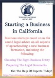 Starting a Business in California