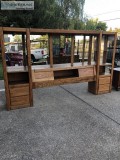 King size headboard with mirrors