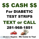 Cash for Diabetic Test Strips - We Come to You