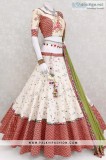 Glamorous Off White Navratri Chaniya Choli Set From Palkhi Fashi