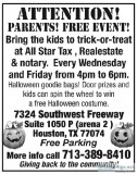 Free Halloween Event for Kids 1030-1031