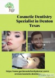 Cosmetic Dentistry Specialist in Denton Texas