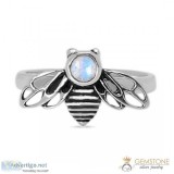 Moonstone Ring-Piccola Bee