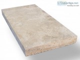 Tuscany Beige 8X16 Honed Unfilled Tumbled Paver