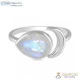 Moonstone Ring-Celestial Tear