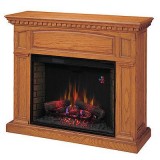 Classic Flame 33" Infrared Electric Fireplace w Oak Mantel