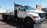 2000 FORD F650 FLATBED -- 60K MILES