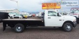 2011 RAM 3500 FLATBED W LIFTGTE - 28K MILES