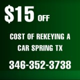 Cost Of Rekeying A Car Spring TX