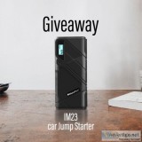 0 to win an IM23 Jumper Starter and 12000mAH Power Bank