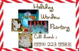 Decorative Storefront Holiday Window Painting