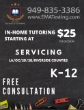 In-Home Tutoring K-12 and College