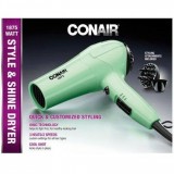 Conair 1875 Style and Shine Hair Dryer (Mint Green)-NEW