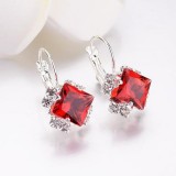 Exquisite 925 Sterling Silver Earrings Gemstone Stud Earrings