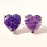 Exquisite 925 Sterling Silver Natural BluePurple Sapphire Sweet 