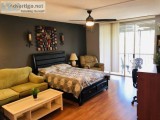 Fully Furnished Studio Highly Upgraded w Great Amenities