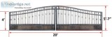 20 ft Wrought Iron Gate Fence