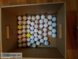 GOLF BALLS AND GOLF CLUBS